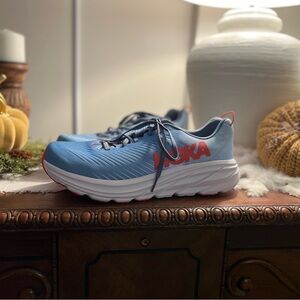 Hoka One One Men's New Without Tags Rincon 3 Running Shoes Blue And orange